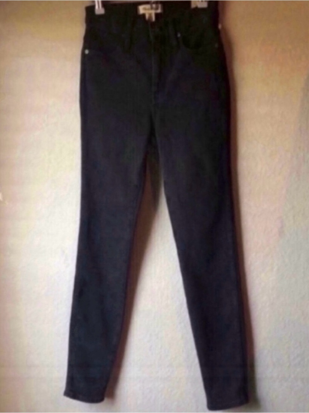 New Madewell Jeans Womenโs Black 10โ High Rise Skinny Casual Denim Jeans Size 26